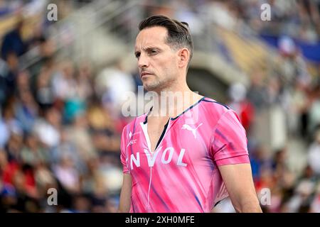 Paris, France. 07 juillet 2024. Renaud Lavillenie lors du Meeting de Paris Wanda Diamond League 2024 le 7 juillet 2024 au stade Charlety à Paris. Photo de Victor Joly/ABACAPRESS. COM Credit : Abaca Press/Alamy Live News Banque D'Images