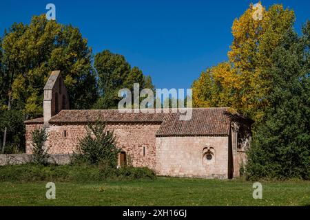 Ermita de Santa Coloma, Albendiego, province de Guadalajara, Espagne Banque D'Images