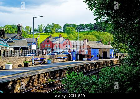 Gare ferroviaire de Grosmont pour Network Rail, Esk Valley Railway, North Yorkshire, Angleterre Banque D'Images