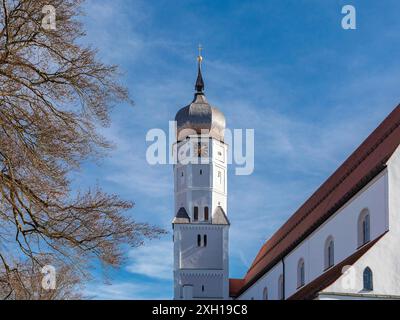 Église paroissiale Maria Himmelfahrt, Aichach, Bavière, Allemagne Banque D'Images