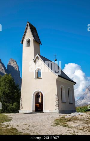 Chapelle Alpini de San Maurizio sur le col de Gardena, Tyrol du Sud Banque D'Images