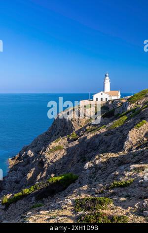 Phare de Capdepera près de Cala Rajada, Majorque, Espagne Banque D'Images