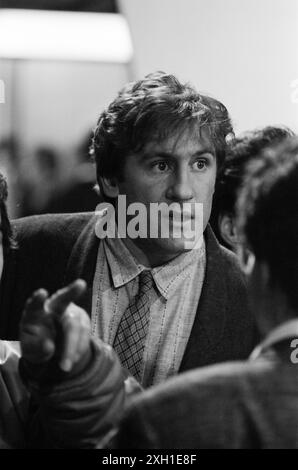 Gérard Depardieu sur le tournage du film 'une femme ou deux', réalisé par Daniel vigne en 1985 Banque D'Images