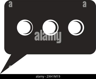 modèle de logo d'illustration vectorielle d'icône de bulle de discours Illustration de Vecteur