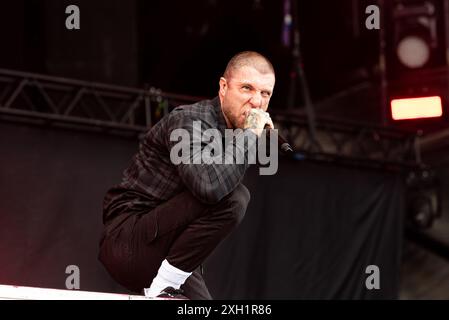 2024-06-06 Norje, Suède : Band Slaughter to Prevail au Sweden Rock Festival, Suède . (Photo de Lennart Håård | HaardRockPhotography) Banque D'Images