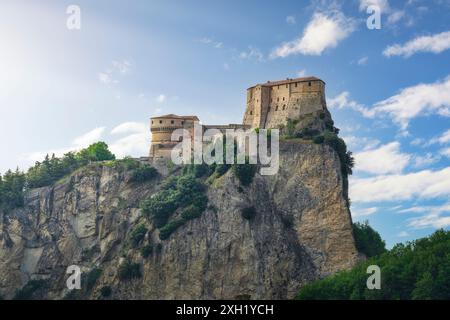 Forteresse de San Leo ou Rocca di San Leo, province de Rimini, région d'Emilie Romagne, Italie Banque D'Images