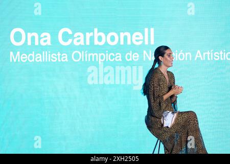 Lloret de Mar. Espagne. 20240710, Ona Carbonell assiste à la cérémonie de remise des prix Princesse de Gérone à l'Hôtel Melia Lloret de Mar le 10 juillet 2024 à Lloret de Mar, Espagne Banque D'Images