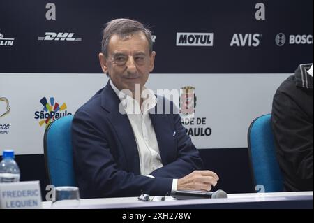 Sao Paulo, Brésil. 11 juillet 2024. SP - SAO PAULO - 11/07/2024 - CHAMPIONNAT DU MONDE FIA D'ENDURANCE 6 HEURES DE SAO PAULO - Pierre Fillon à la Conférence de presse, sur le circuit Interlagos pour les 6 HEURES DE SAO PAULO. Photo : Anderson Romao/AGIF (photo par Anderson ROM&#xe3;o/AGIF/SIPA USA) crédit : SIPA USA/Alamy Live News Banque D'Images