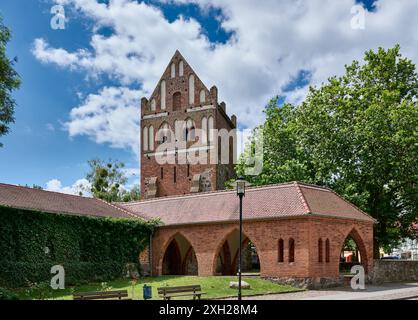 Prenzlau porte de Templin, Uckermark, Brandebourg, Allemagne, Europe Banque D'Images