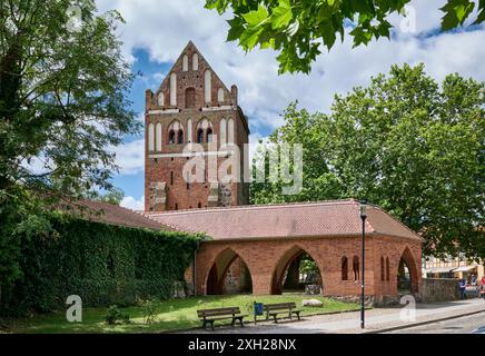 Prenzlau porte de Templin, Uckermark, Brandebourg, Allemagne, Europe Banque D'Images