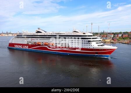 Viking Grace, un ferry de la Viking Line, vu en quittant Stockholm, Suède, le 22 juin 2024 Banque D'Images