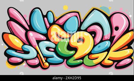 Graffiti mignon Illustration de Vecteur