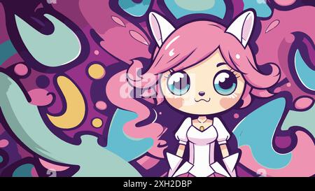 Graffiti mignon Illustration de Vecteur