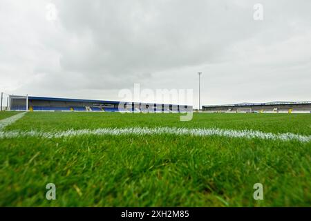 Chester, Royaume-Uni. 11 juillet 2024. Une vue générale du stade Deva avant le match amical de pré-saison Chester vs Stoke City au stade Deva, Chester, Royaume-Uni, le 11 juillet 2024 (photo de Cody Froggatt/News images) à Chester, Royaume-Uni le 7/11/2024. (Photo de Cody Froggatt/News images/Sipa USA) crédit : Sipa USA/Alamy Live News Banque D'Images