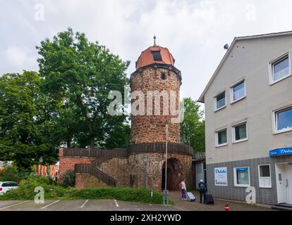 Bad Hersfeld : City Gate Klausturm in Nordhessen, Hessen, Hesse, Allemagne Banque D'Images