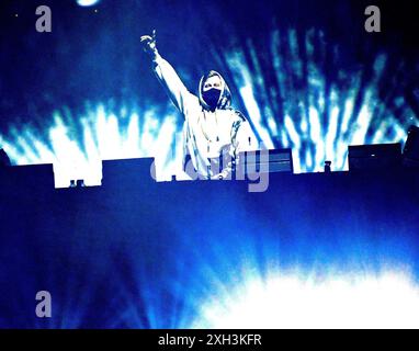 Québec, Canada. 10 juillet 2024. Alan Walker se produit le jour 7 du Festival d'été de Québec le 10 juillet 2024 à Québec, Québec. Photo : C Flanigan/imageSPACE crédit : Imagespace/Alamy Live News Banque D'Images