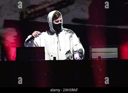 Québec, Canada. 10 juillet 2024. Alan Walker se produit le jour 7 du Festival d'été de Québec le 10 juillet 2024 à Québec, Québec. Photo : C Flanigan/imageSPACE/SIPA USA crédit : SIPA USA/Alamy Live News Banque D'Images