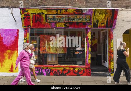 Angleterre, Kent, Margate, la vieille ville, la galerie d'art colorée Banque D'Images