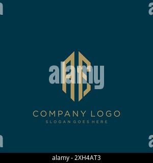 Logo AF lettre logo design Illustration de Vecteur