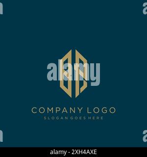 Logo lettre BP logo design Illustration de Vecteur