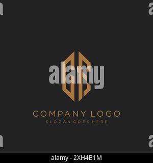 Logo CF lettre logo design Illustration de Vecteur