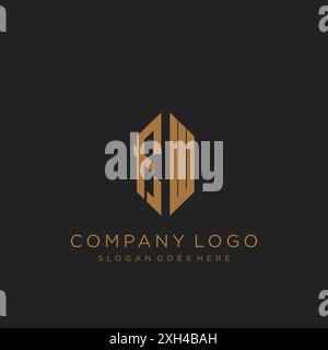 Logo FW lettre logo design Illustration de Vecteur