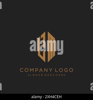 Logo LM lettre logo design Illustration de Vecteur