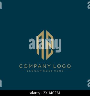 Logo NZ Letter logo design Illustration de Vecteur