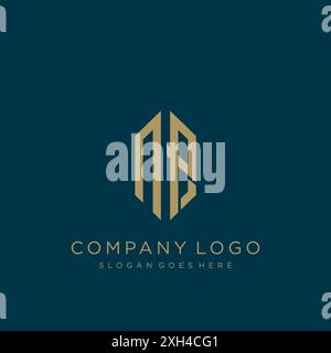 Logo NP Letter logo design Illustration de Vecteur