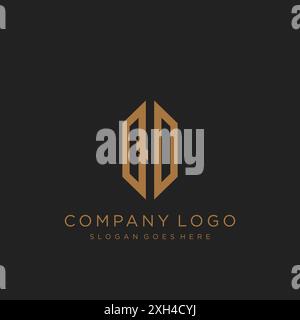 Logo QD lettre logo design Illustration de Vecteur