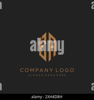 Logo TA lettre logo design Illustration de Vecteur