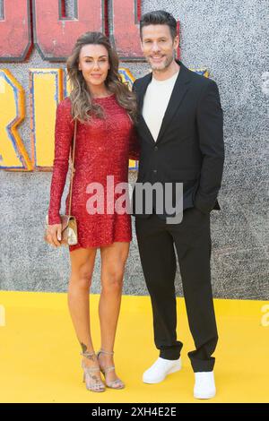 Londres, Royaume-Uni. 11 juillet 2024. Sur la photo : Michelle Heaton et son mari Hugh Hanley assistent au UK Sneak Peek Event de 'Deadpool & Wolverine' à Hammersmith Eventim Apollo. Crédit : Justin Ng/Alamy Live News Banque D'Images