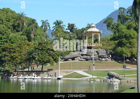 Parc municipal Quinta da Boa Vista. Site historique où vivait la famille royale au XIXe siècle Banque D'Images