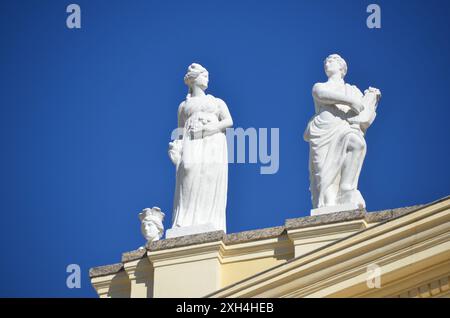 Architecture du palais de São Cristóvão, il a servi de résidence officielle à la famille impériale portugaise et brésilienne. Quinta da Boa Vista Banque D'Images