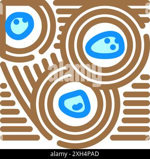 zen garden buddhism color icon vector illustration Stock Vector