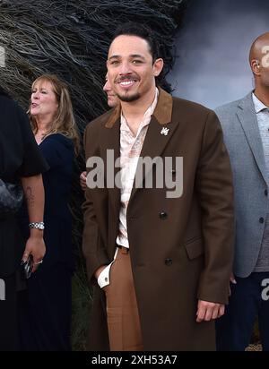 Westwood, États-Unis. 11 juillet 2024. Anthony Ramos arrive à la première de « Twisters » à Los Angeles au Regency Village Theatre le 11 juillet 2024 à Westwood, CA. © Lisa OConnor/AFF-USA.com crédit : AFF/Alamy Live News Banque D'Images