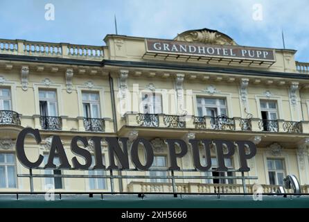 Kasino Pupp im Grandhotel Pupp im Bäderviertel, Karlsbad, Karlovy Vary, Böhmen, Tschechien *** Casino Pupp au Grandhotel Pupp dans le quartier spa, Banque D'Images