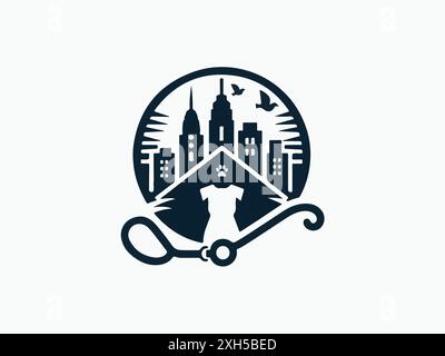 Logo animal vétérinaire Illustration de Vecteur