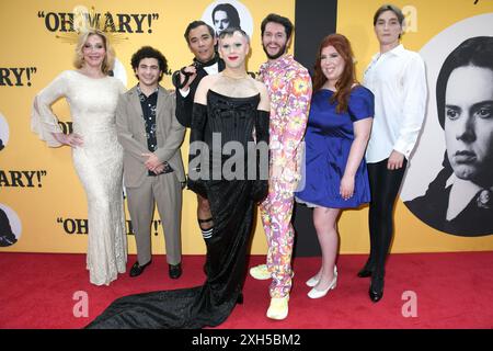 NY. 11 juillet 2024. Bianca Leigh, Tony Macht, Conrad Ricamora, James Scully, Cole Escola, Hannah Solow, Peter Smith aux arrivées pour OH, MARY! Soirée d'ouverture à Broadway, Lyceum Theatre, New York, NY, 11 juillet 2024. crédit : Quoin pics/Everett Collection/Alamy Live News Banque D'Images