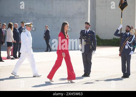 Madrid, Espagne. 12 juillet 2024. La princesse Leonor part en visite officielle en République du Portugal, Madrid, 12 juillet 2024 crédit : CORDON PRESS/Alamy Live News Banque D'Images