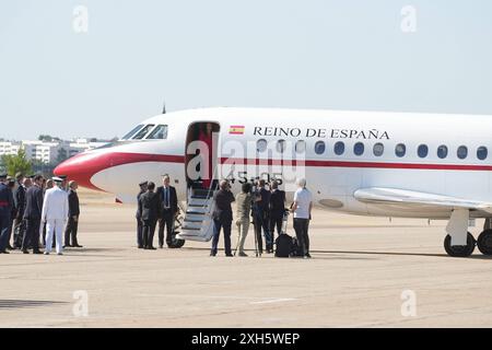 Madrid, Espagne. 12 juillet 2024. La princesse Leonor part en visite officielle en République du Portugal, Madrid, 12 juillet 2024 crédit : CORDON PRESS/Alamy Live News Banque D'Images