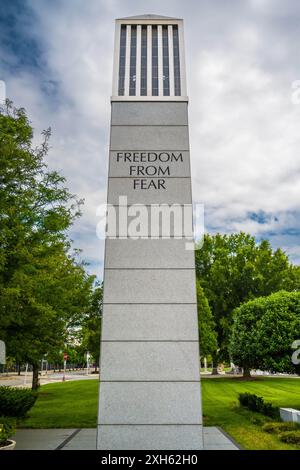 Knoxville, TN, États-Unis - 9 juillet 2022 : le Mémorial des vétérans du Tennessee oriental Banque D'Images