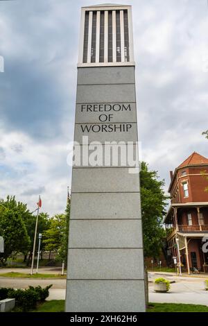 Knoxville, TN, États-Unis - 9 juillet 2022 : le Mémorial des vétérans du Tennessee oriental Banque D'Images