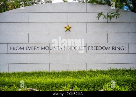 Knoxville, TN, États-Unis - 9 juillet 2022 : le Mémorial des vétérans du Tennessee oriental Banque D'Images