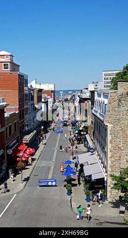 Rue Saint-Jean, ville de Québec, province de Québec, Canada, Amérique du Nord Banque D'Images