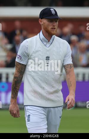Londres, Royaume-Uni. 12 juillet 2024. LONDRES, Royaume-Uni, JULY12 : Ben Stokes (Durham) de l'Angleterre pendant le test de Rothesay son match du jour test 3 de 5 entre l'Angleterre et les Antilles au Lord's Cricket Ground, Londres le 12 juillet 2024 crédit : action Foto Sport/Alamy Live News Banque D'Images
