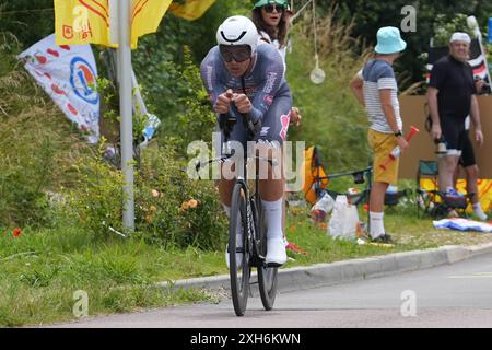 RICKAERT Jonas Alpecin – Deceuninck lors du Tour de France 2024, étape 7, contre la montre individuel, nuits-Saint-Georges - Gevrey-Chambertin (25,3 km) le 5 juillet 2024 à Gevrey-Chambertin, France - photo Laurent Lairys / DPPI Banque D'Images