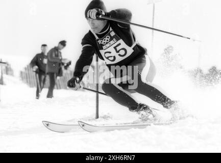 Jeux Olympiques d'hiver 1968 à Grenoble élimination en Slalom : Karl Schranz (Autriche) en action 14.02.1968 [traduction automatique] Banque D'Images