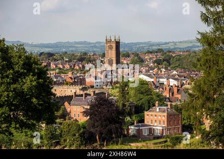 Ludlow Shropshire de Whitcliffe Common Banque D'Images