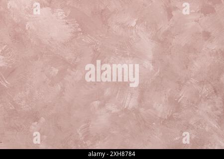 Fond grungy peint rose beige abstrait. Partie d'un mur, papier peint ou élément de design dans des tons pastel Banque D'Images